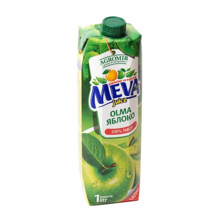 MEVA НЕКТАР 1,0 Л ЯБЛОЧНЫЙ ТЕТРОПАК ОСВЕТЛЕННЫЙ