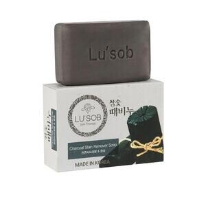 Mylo dlya litsa i tela ochishhayushhee na osnove drevesnogo uglya Charcoal Stain Remover Soap LuSob. Beautybox.uz internet magazin kosmetiki V Tashkente s dostavkoj po Uzbekistanu 1