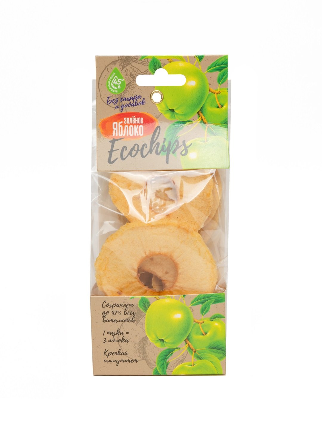 ECOCHIPS ЧИПСЫ ФРУКТОВЫЕ ЯБЛОКО 30ГР.